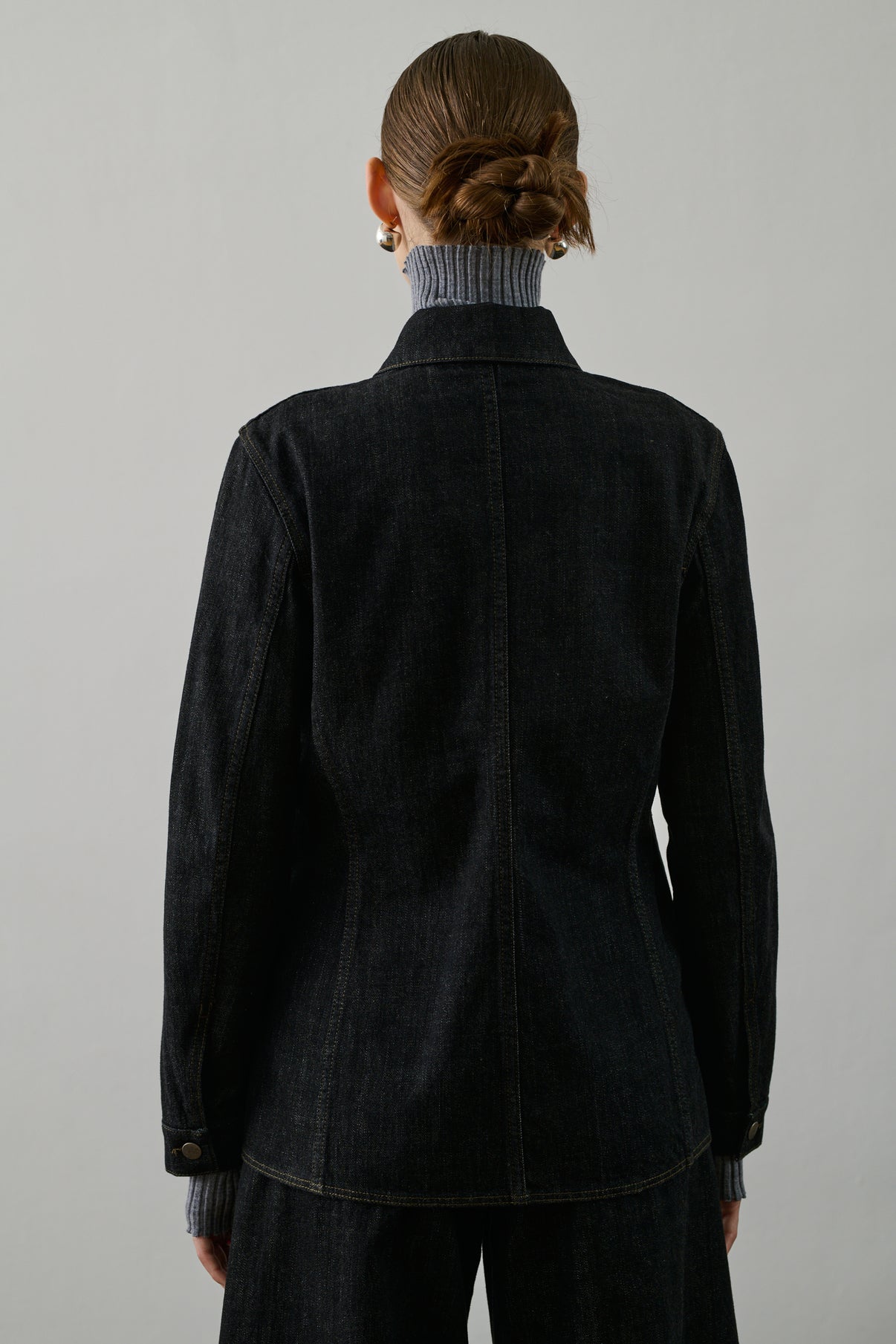 Veste Garry - Denim Brut Noir - Coton - Femme vue 3