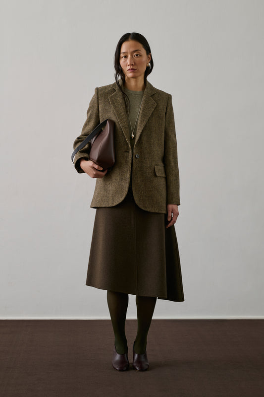 Veste Sevres - Marron/Beige - Laine - Femme