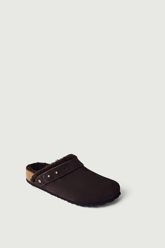 Sabots Sleepy - Marron Foncé - Cuir - Femme