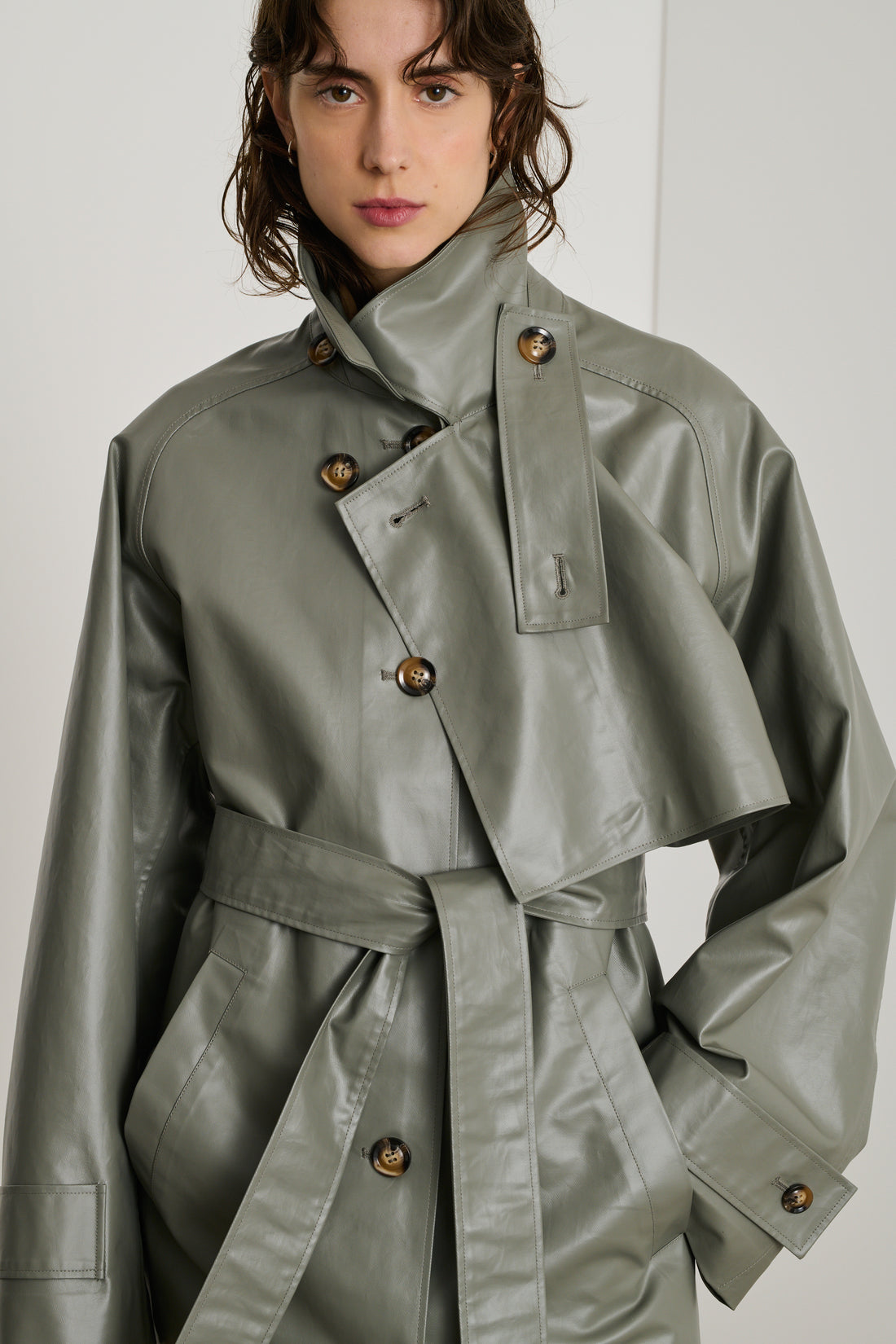 Trench Dino - Gris - Coton - Femme