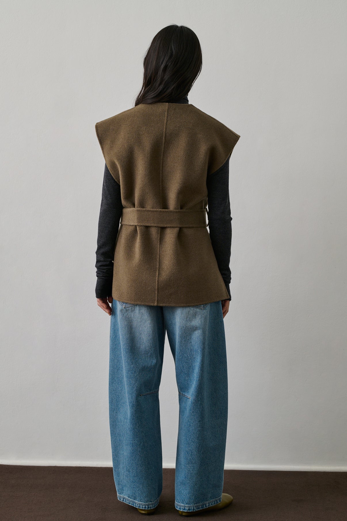 Blouson Evasion - Beige/Gris - Laine - Femme vue 2
