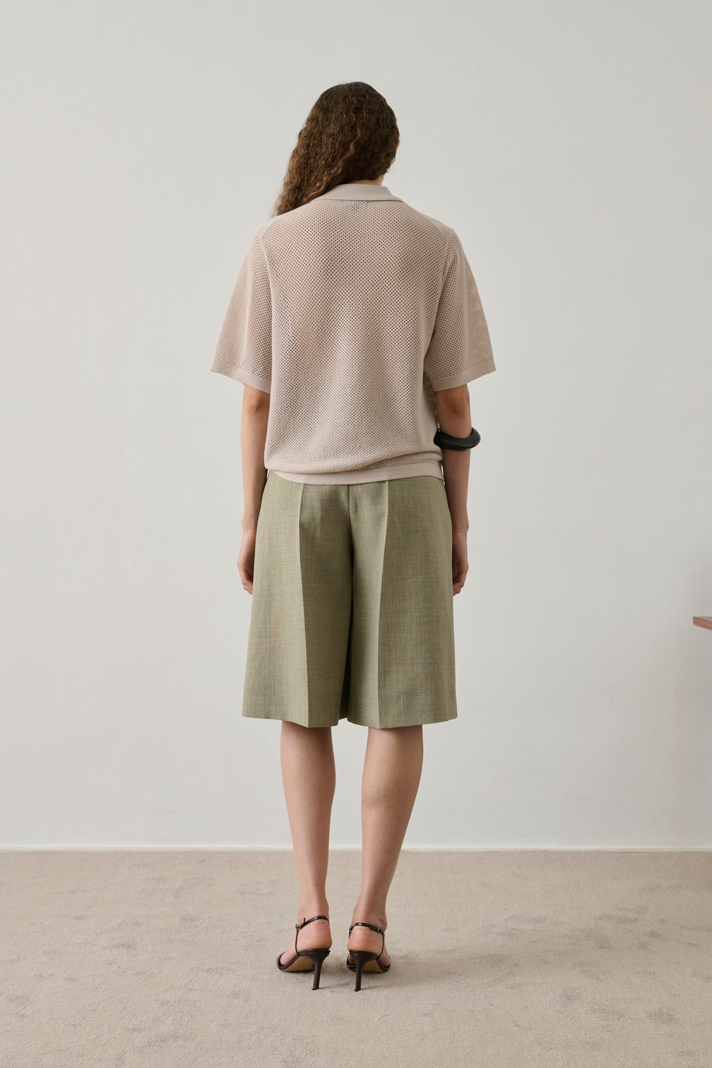 Polo Harvey - Blanc Cassé - Laine mérinos - Femme