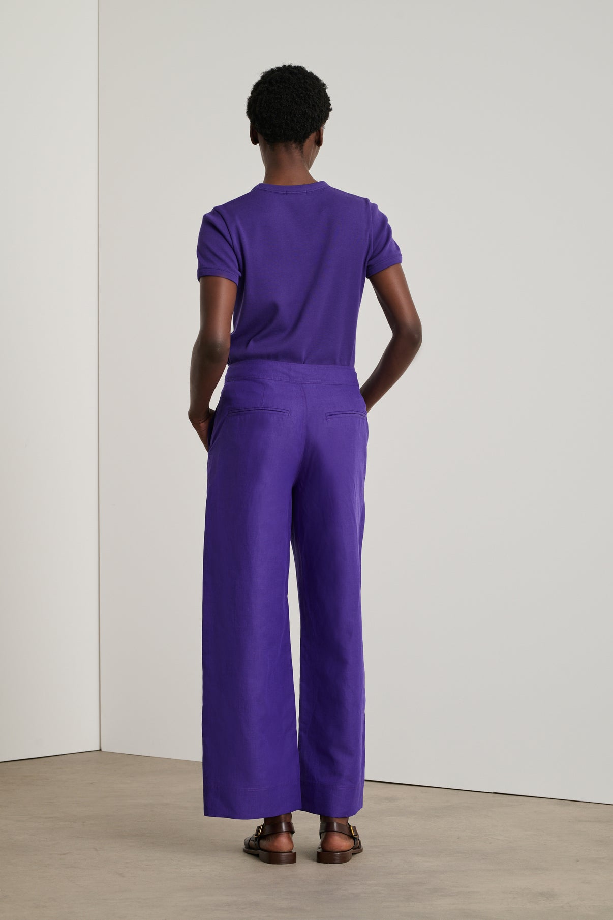 Tee-Shirt Aristide - Ultraviolet - Coton - Femme vue 3