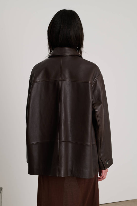 Veste Vincenzo - Marron - Cuir - Femme