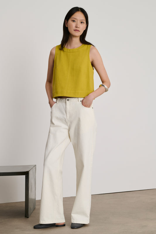 Top Pampa - Jaune Doré - Coton - Femme