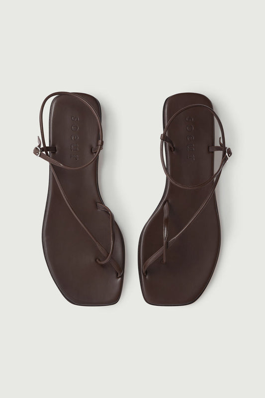 Sandales Rosalie - Marron - Cuir - Femme