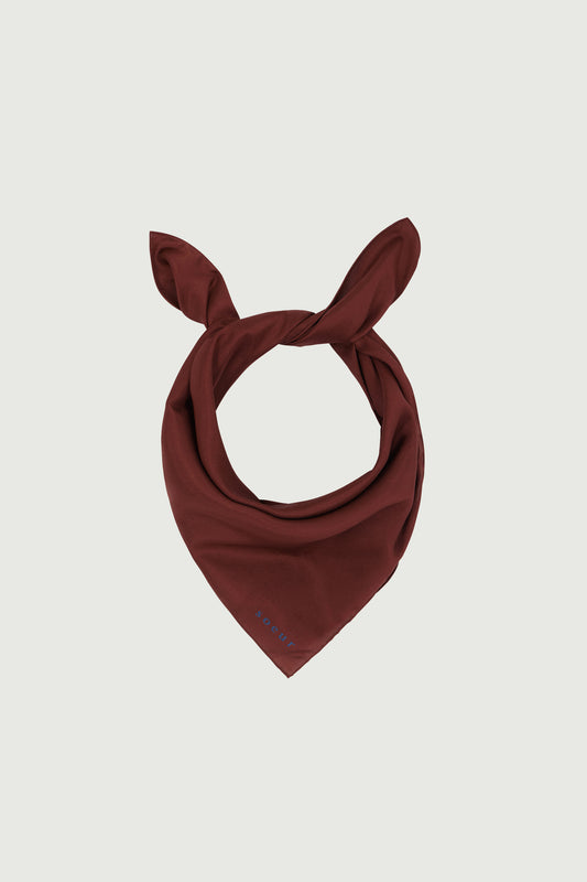 Foulard Square - Acajou - Soie - Femme