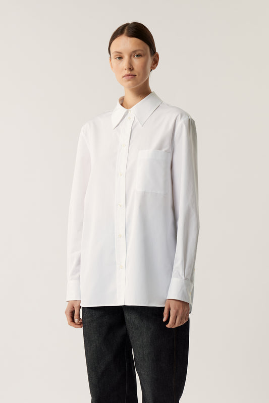 Chemise Saphir - Blanc - Coton - Femme